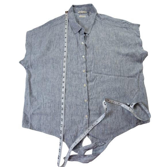 Weatherproof Vintage Washable Linen Short Sleeve Women's LG - Picture 6 of 10